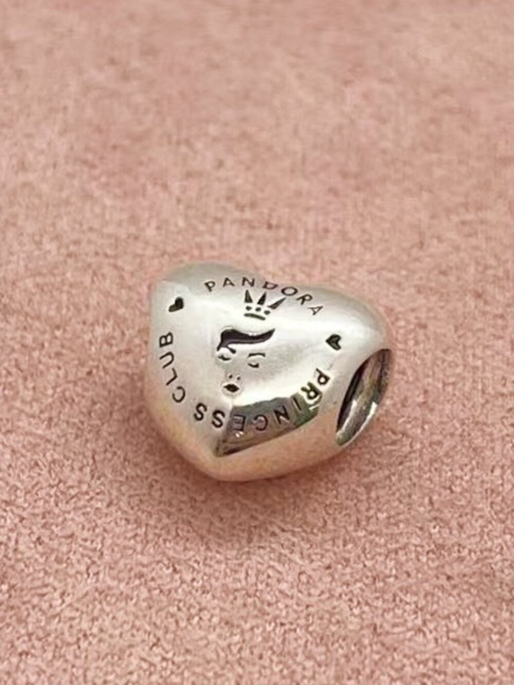 Pandora PRINCESS CLUB Charm Heart Bead charm